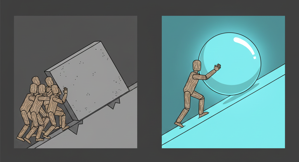 Efficient vs. inefficient